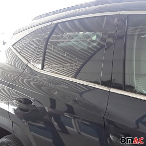 Hyundai Tucson Window Trim - Omac - S. Steel - Gloss Silver - 2022 Hyundai Tucson Window Trim - Omac - S. Steel - Gloss Silver - 2022